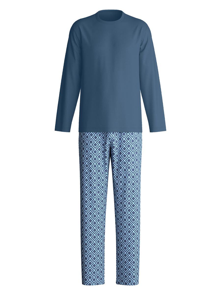 CALIDA Schlafanzug, lang, für Herren, blau, L