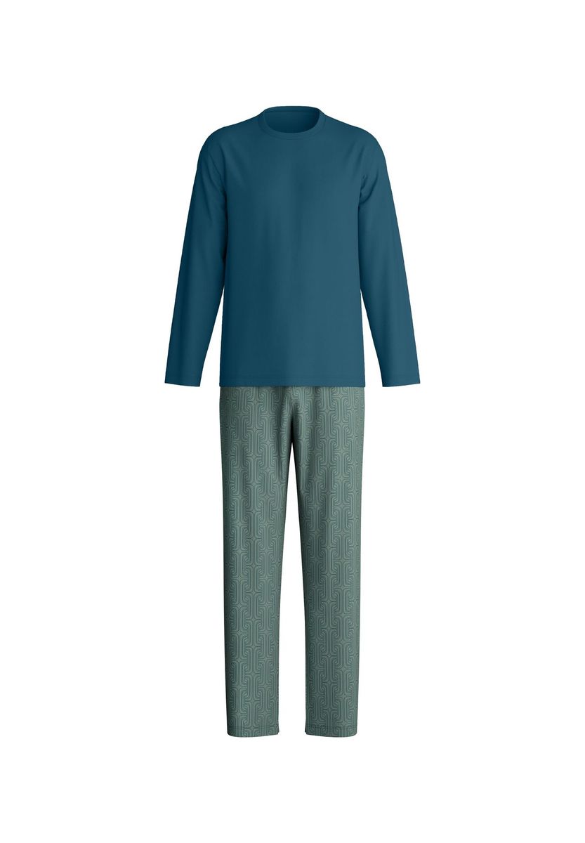 CALIDA Schlafanzug, lang, für Herren, türkis, L