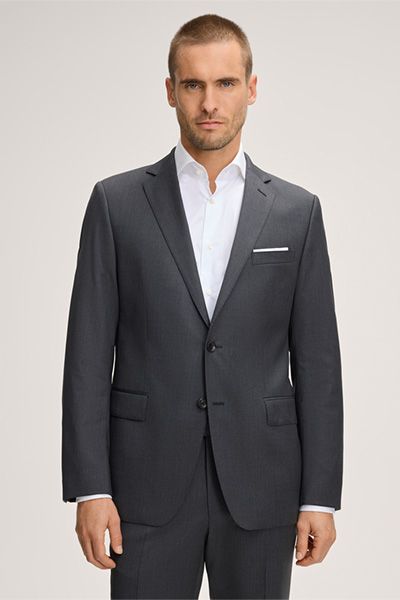 Windsor Sera Dunkelgraues Woll-Baukasten-Sakko Classic Fit