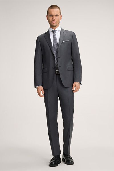 Windsor Sera Dunkelgraues Woll-Baukasten-Sakko Classic Fit