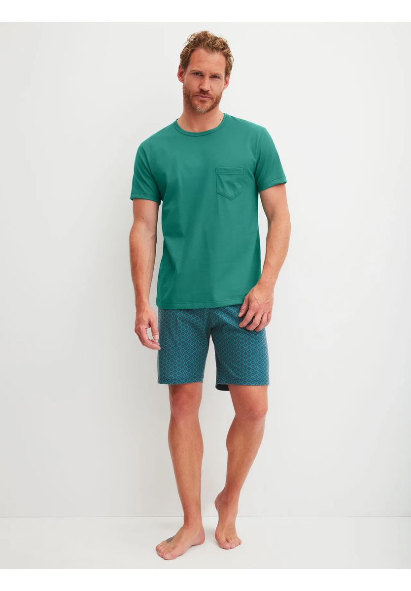 Herren Schlafanzug Set mit kurzen Ärmeln