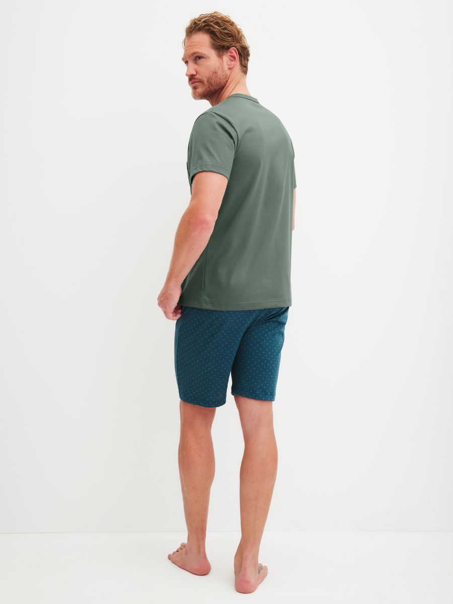 Herren Schlafanzug Set mit kurzen Ärmeln