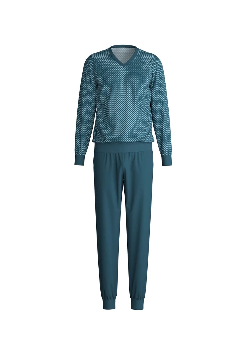 CALIDA Schlafanzug, lang, für Herren, blau, L