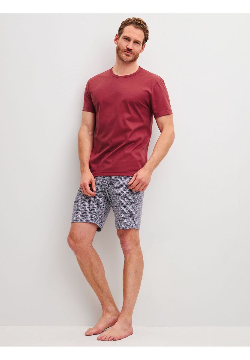 CALIDA Schlafanzug, kurz, für Herren, rot, L