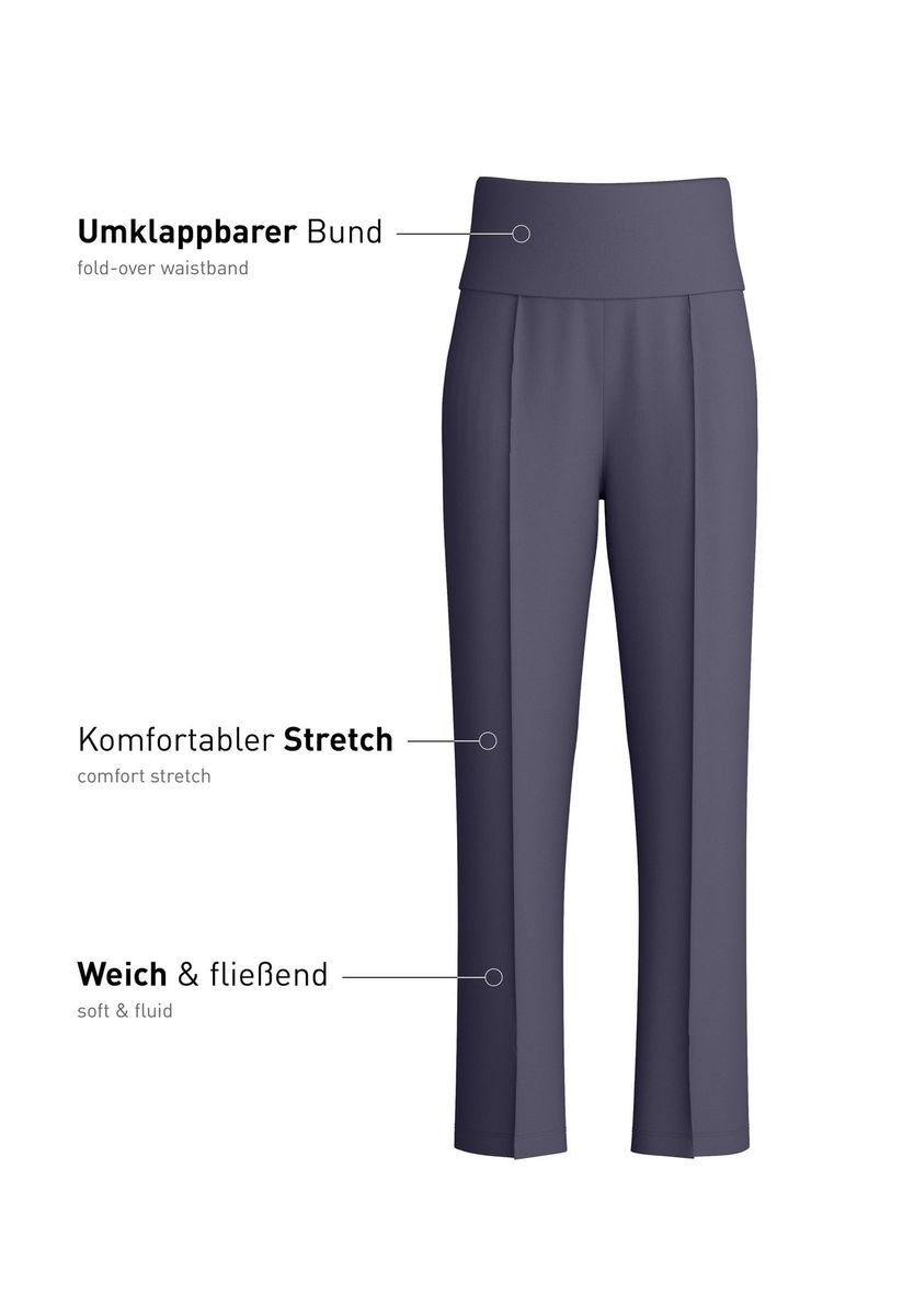 Gerade Hose mit hohem Bund