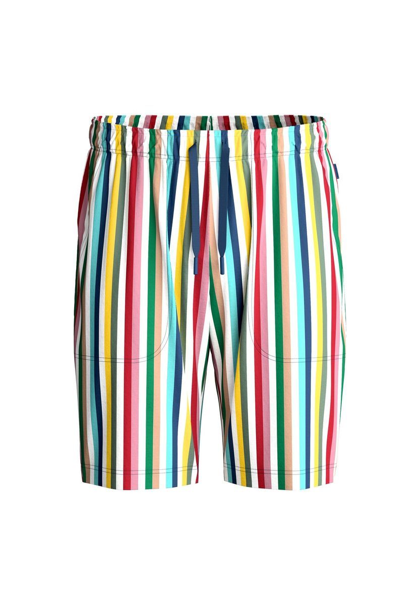 Herren Bunte Gestreifte Loungeshorts
