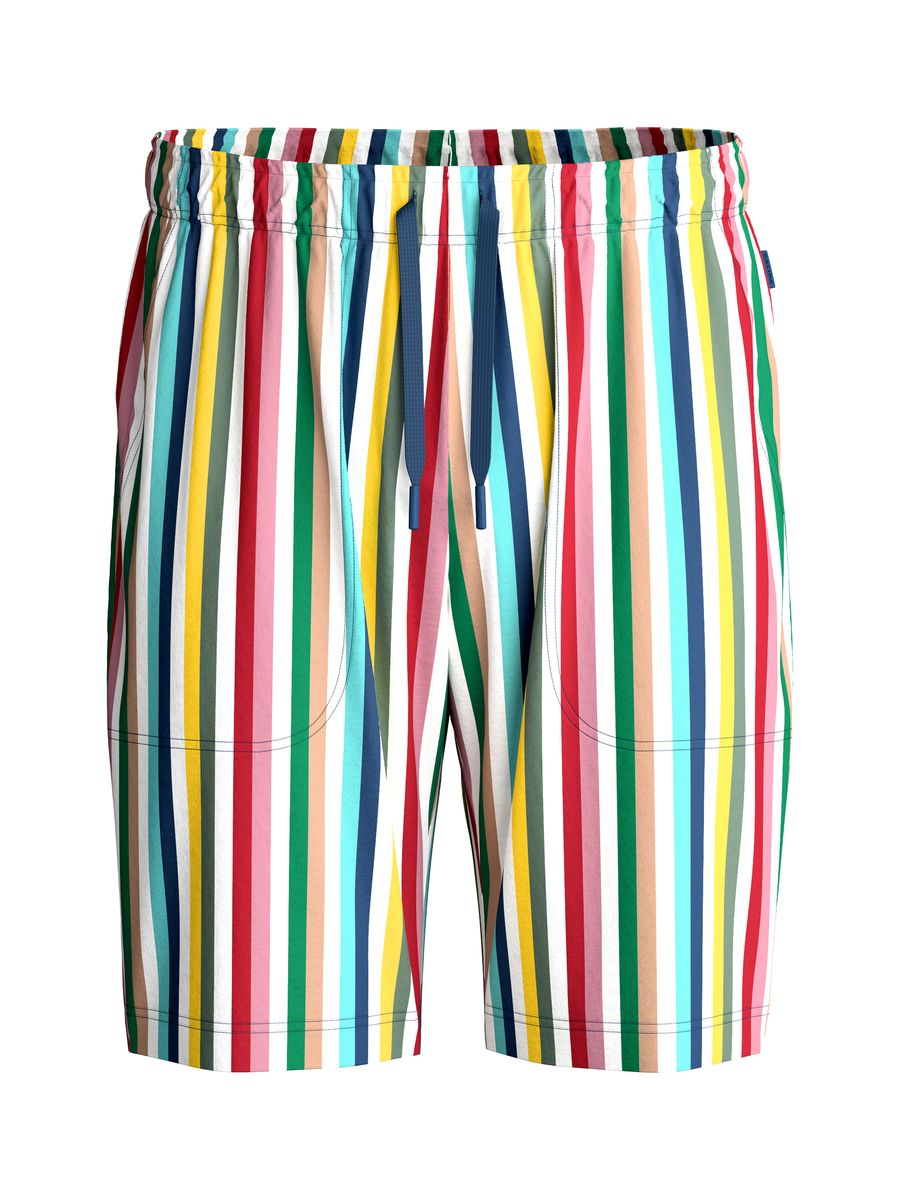 Herren Bunte Gestreifte Loungeshorts