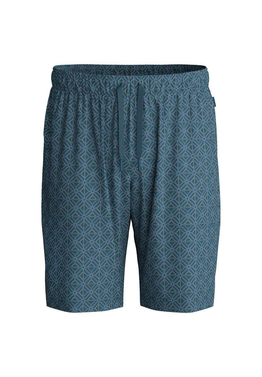 Herren Schlafshorts mit geometrischem Muster