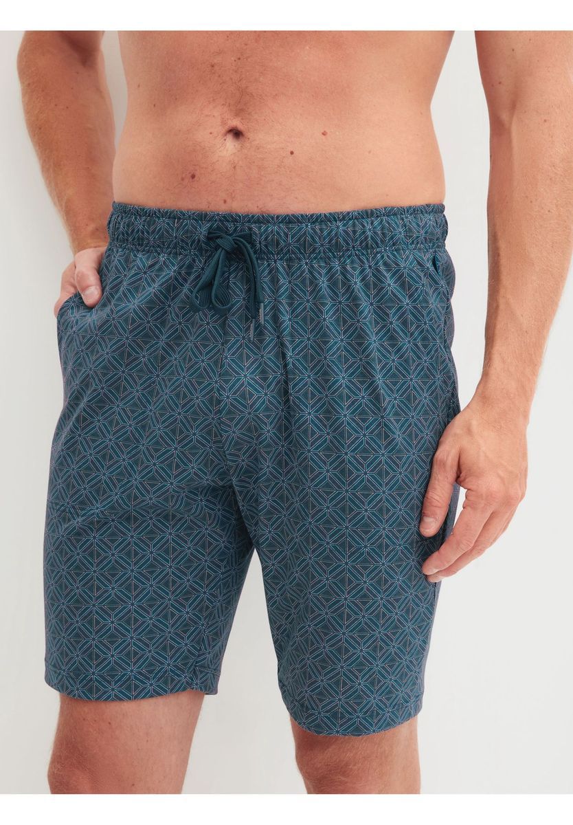 Herren Schlafshorts mit geometrischem Muster