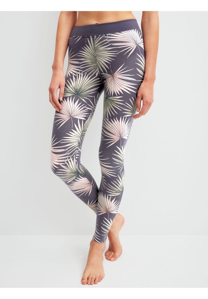 CALIDA Damen Leggings mit Softbund Elastic Trend, grau, L