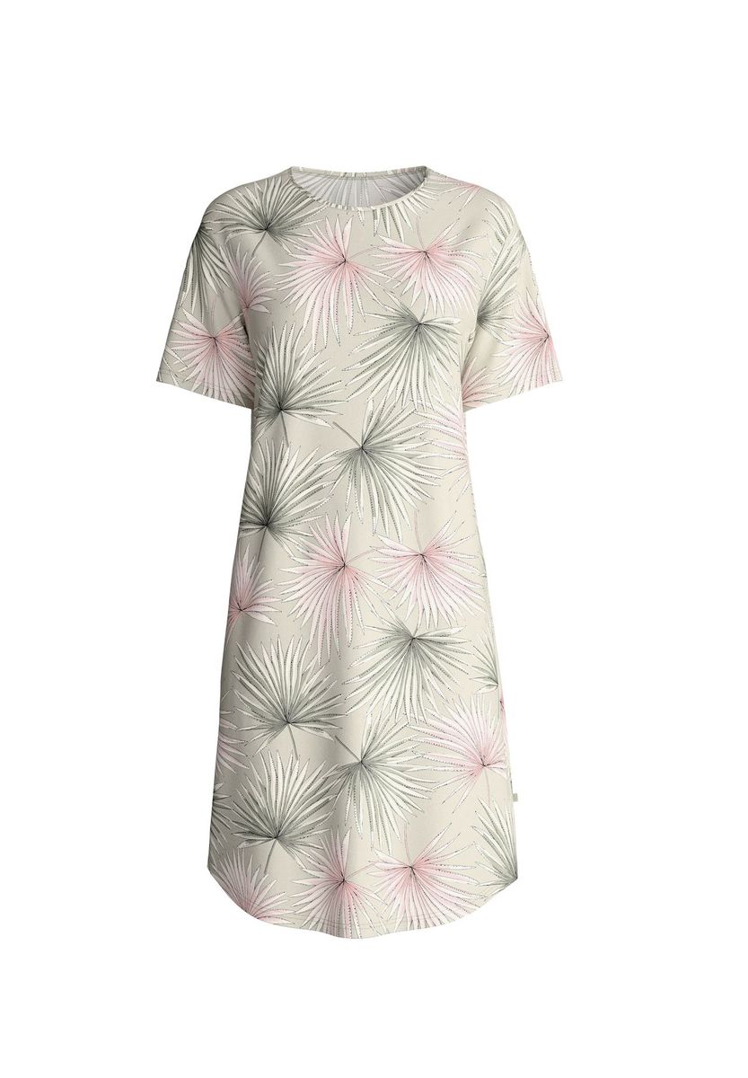 Lässiges Nachthemd mit Blätterprint