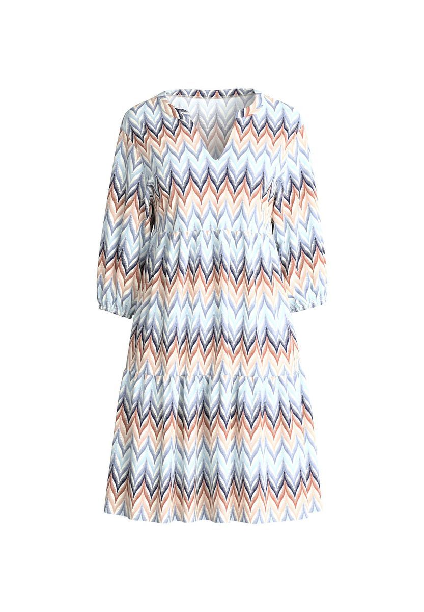 Chevron-Muster Stufen Lounge Kleid
