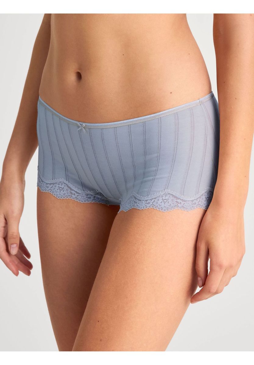 Romantische Baumwoll-Shorts mit Spitze