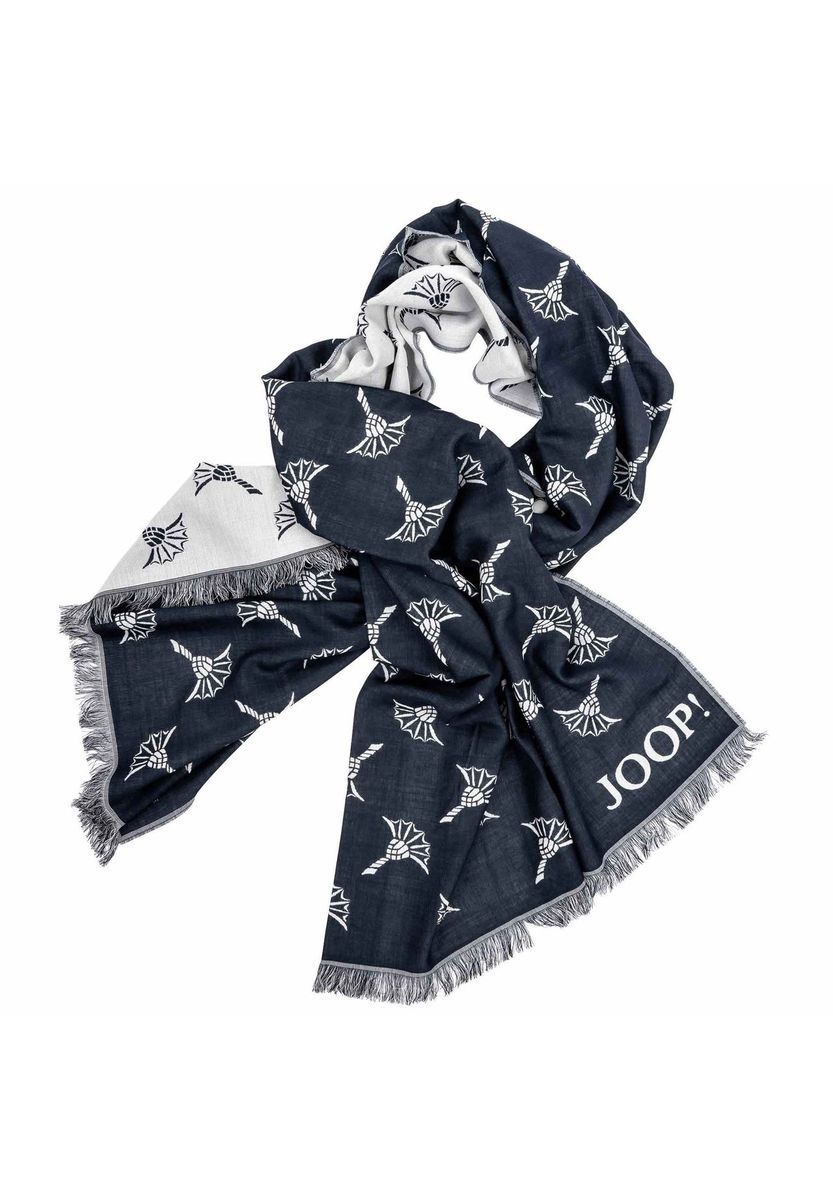 Eleganter Herren Schal mit Kornblumenmuster