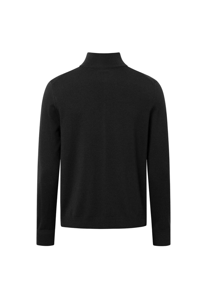 Herren Merino-Woll-Strickjacke mit Reißverschluss