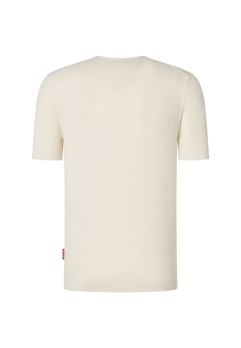 Kurzärmeliges T-Shirt mit Strukturstrick