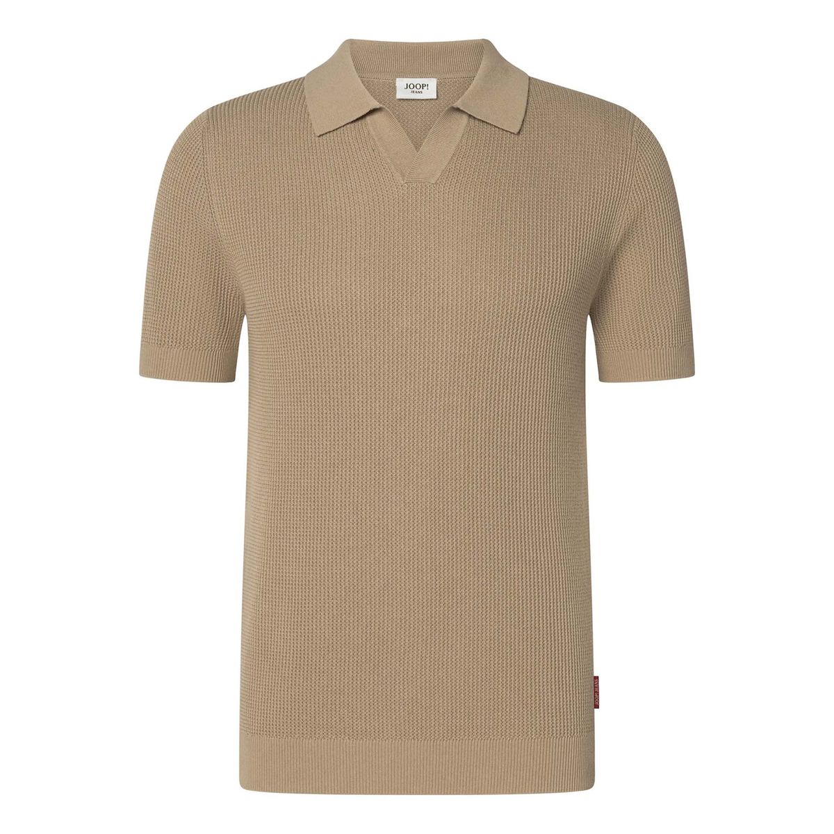 Herren Waffelstrick Poloshirt
