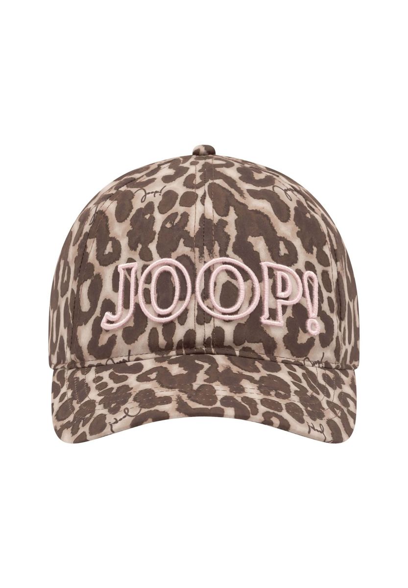 Baseballkappe mit Leopardenmuster und Logo