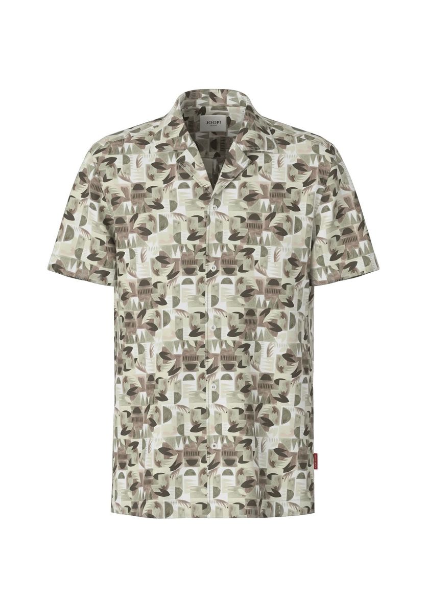 Hemd mit abstraktem Print und Camp-Kragen