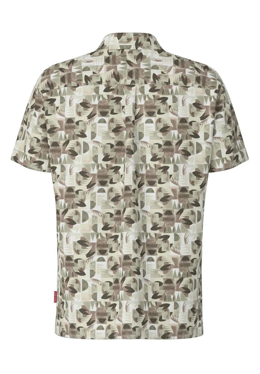 Hemd mit abstraktem Print und Camp-Kragen