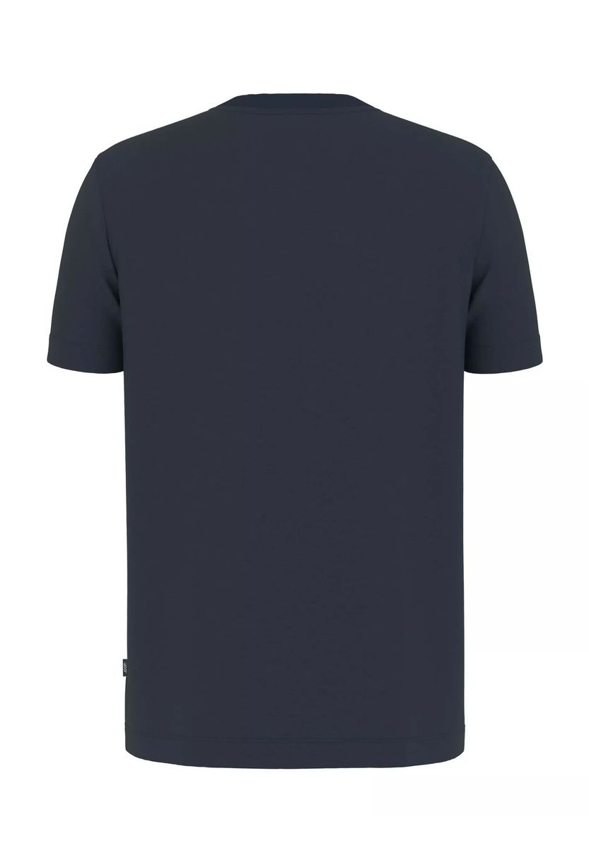 Klassisches einfarbiges T-Shirt mit Rundhalsausschnitt