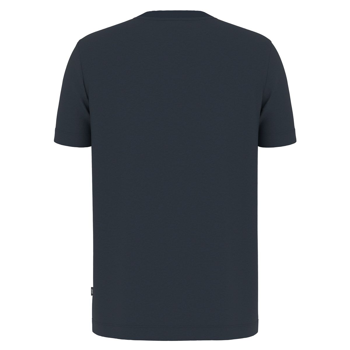 Klassisches einfarbiges T-Shirt mit Rundhalsausschnitt
