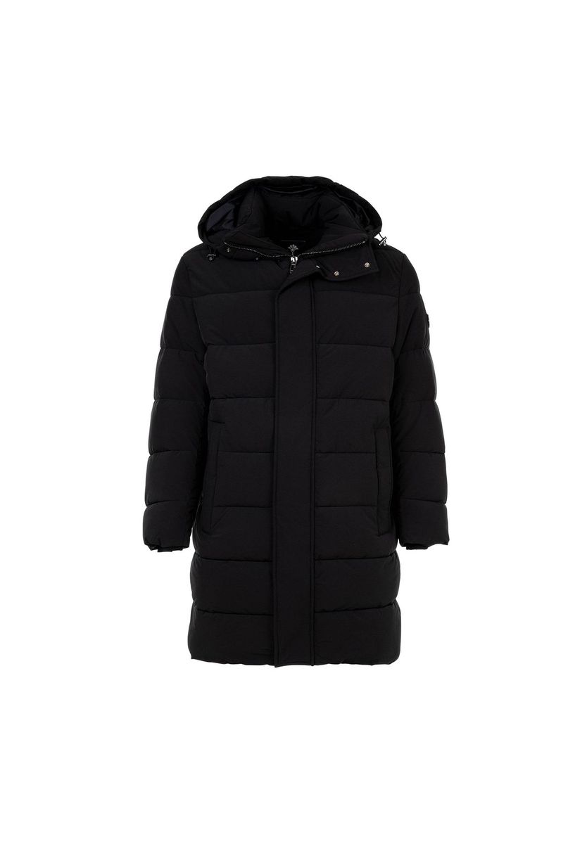 Herren Warm Gefütterter Steppmantel mit Kapuze