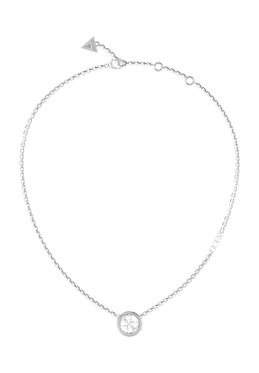 GUESS Damen Kette mit Anhänger "JUBN02141JWRHT/U", Edelstahl, SILBER