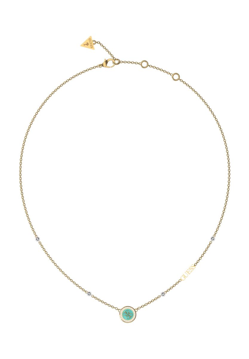 GUESS Damen Kette mit Anhänger "JUBN03119JWYGAQ", Edelstahl, GOLD, 99
