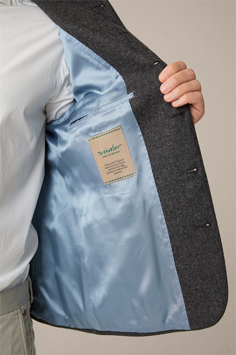 Windsor Maxvorstadt Anthrazit Woll Trachtenjacke Traditioneller Blazer-Stil