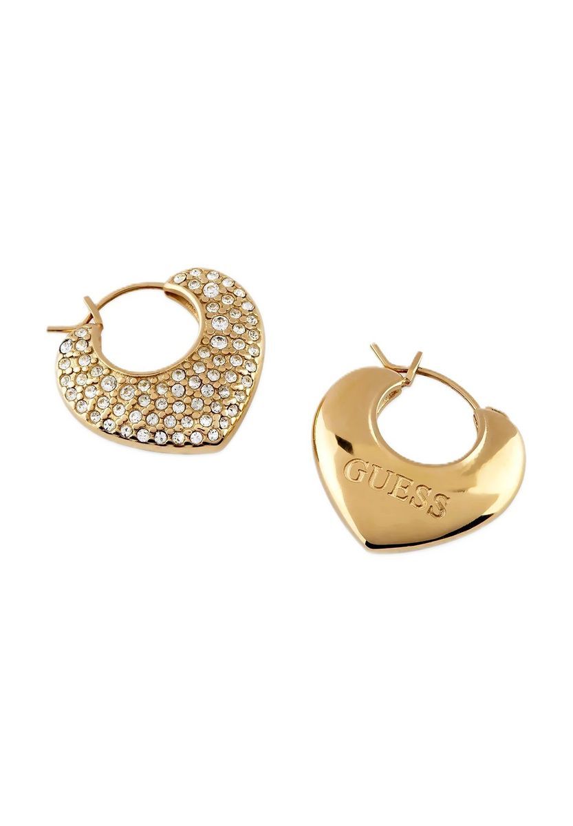 GUESS Damen Creolen, Edelstahl, GOLD