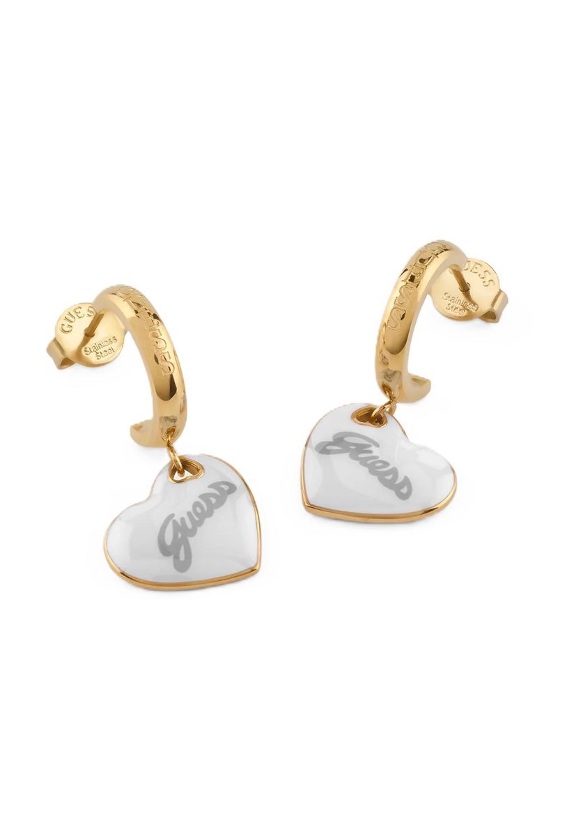 Herz-Creolen mit Anhänger