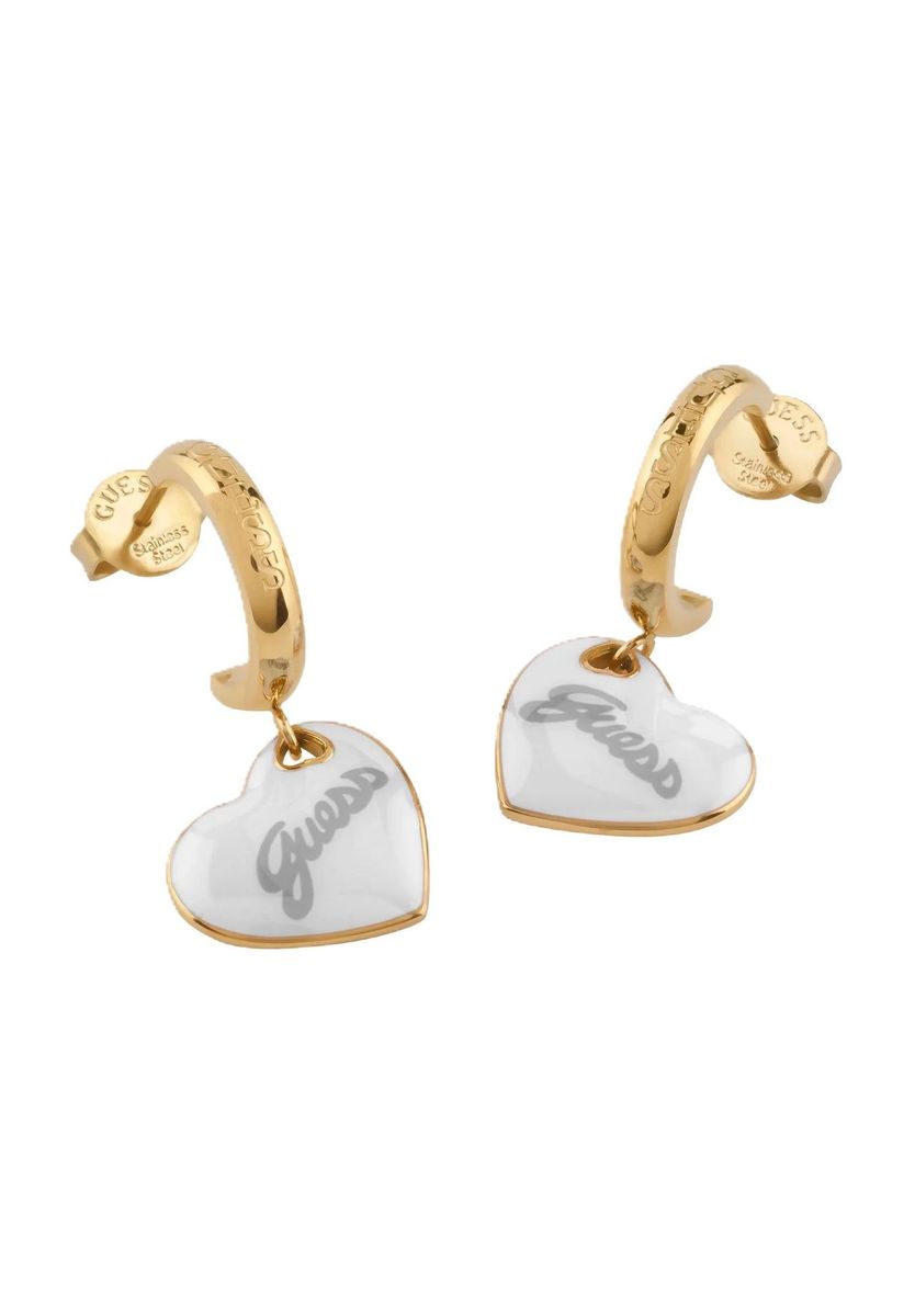 Herz-Creolen mit Anhänger