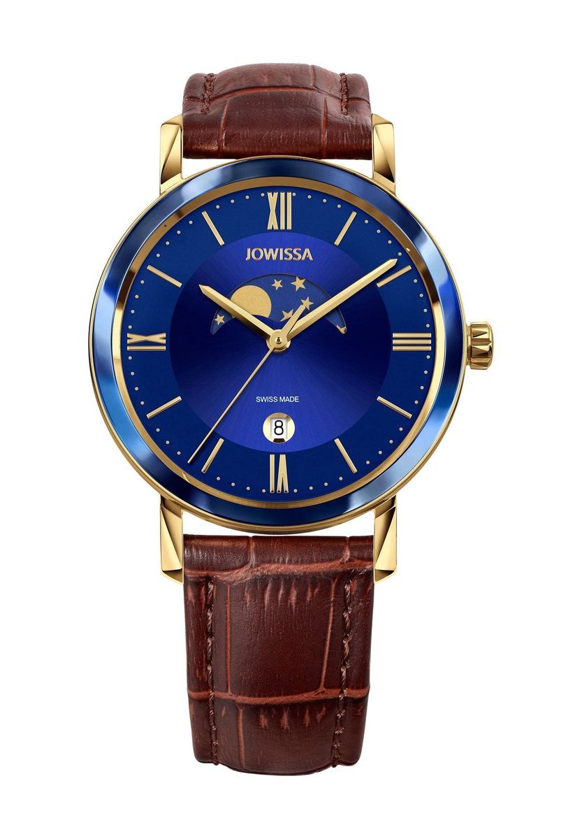 Elegante Herrenuhr mit blauem Zifferblatt