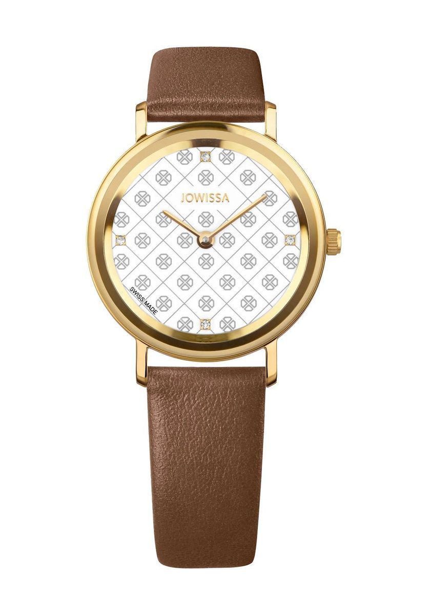 Elegante goldfarbene Damenarmbanduhr