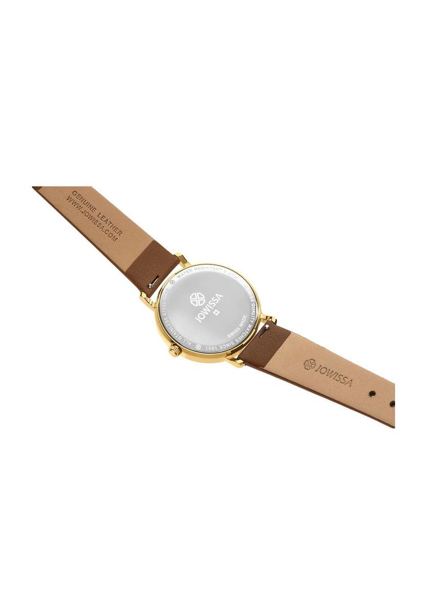 Elegante goldfarbene Damenarmbanduhr