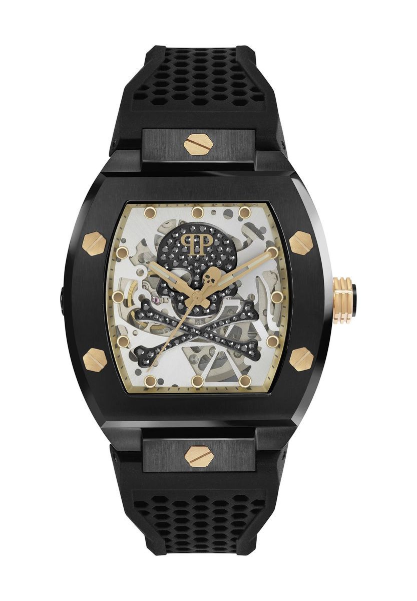 Skeleton Automatikuhr mit Totenkopf Design