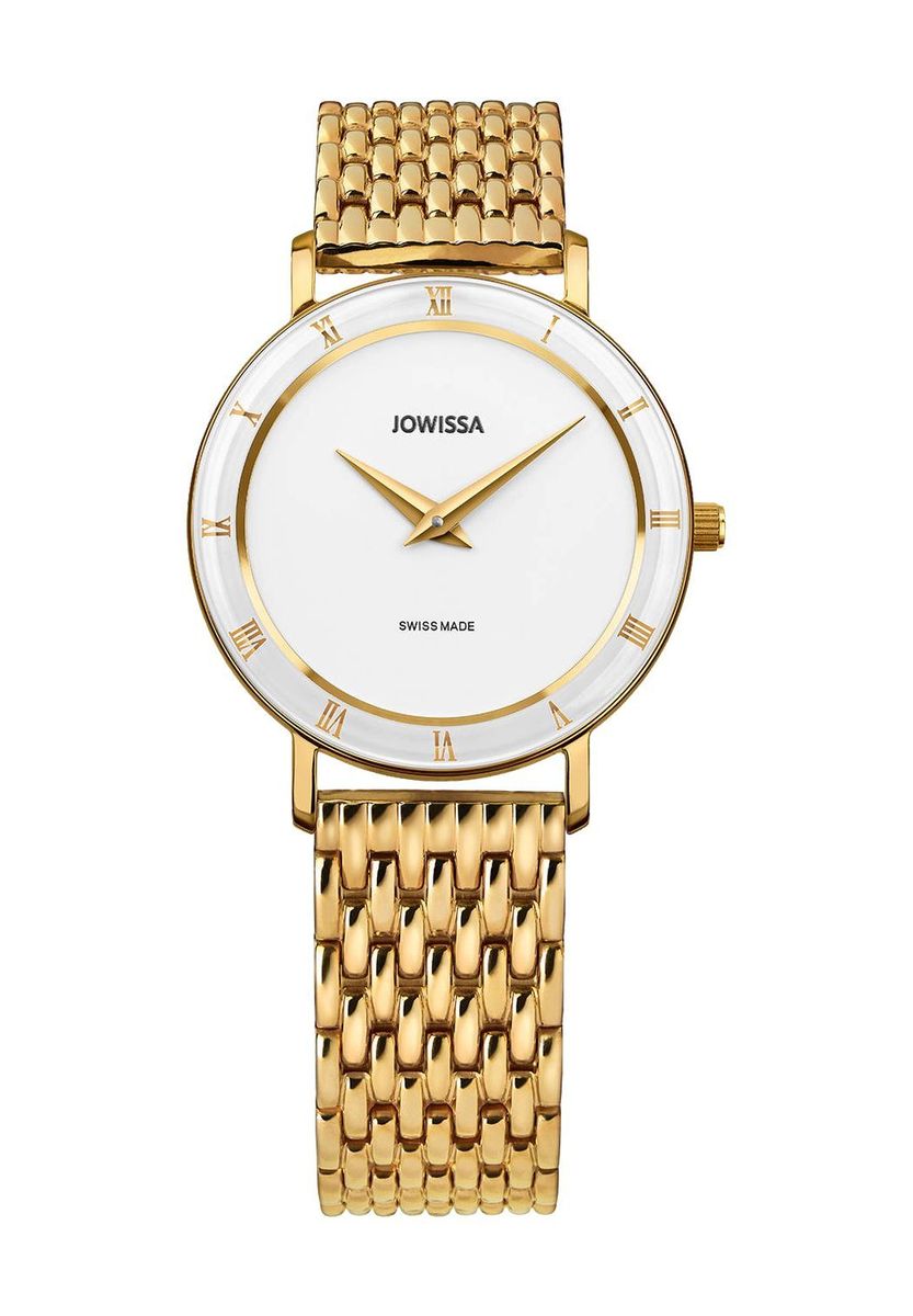 Elegante Goldene Armbanduhr mit Römischen Ziffern