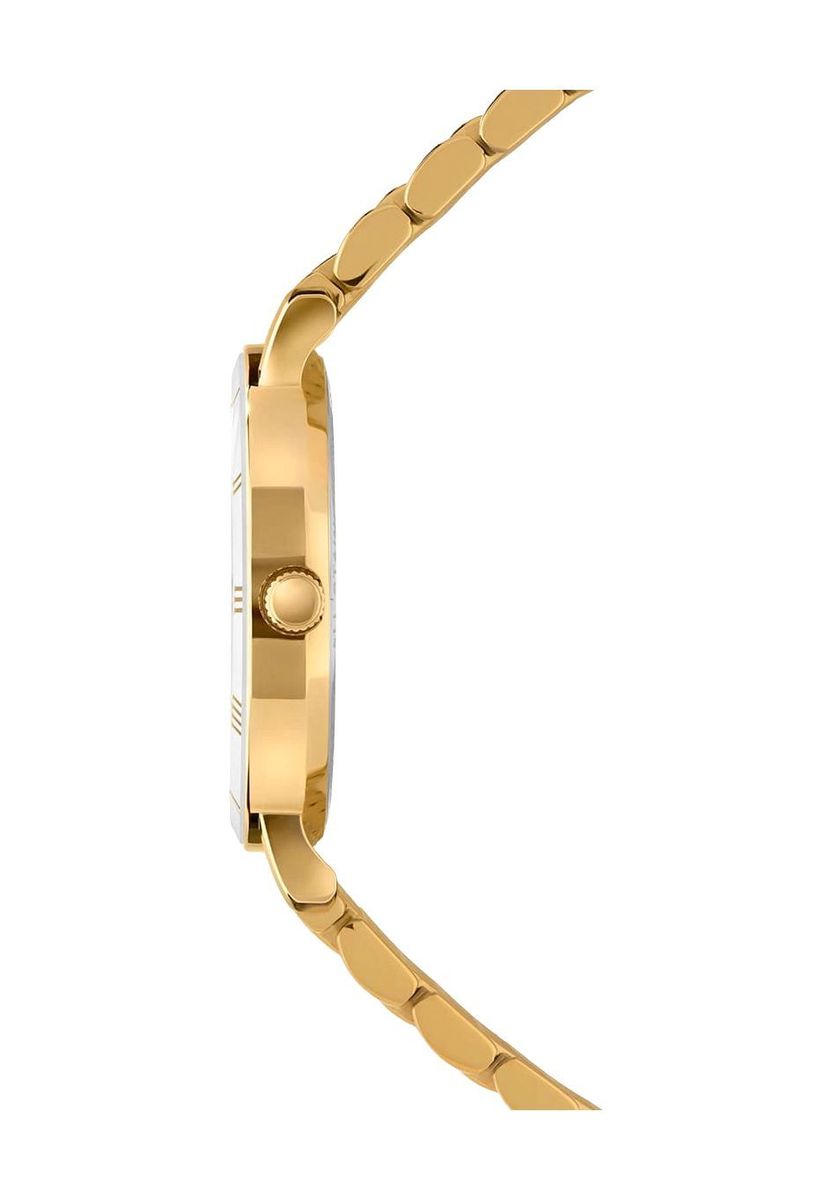 Elegante Goldene Armbanduhr mit Römischen Ziffern