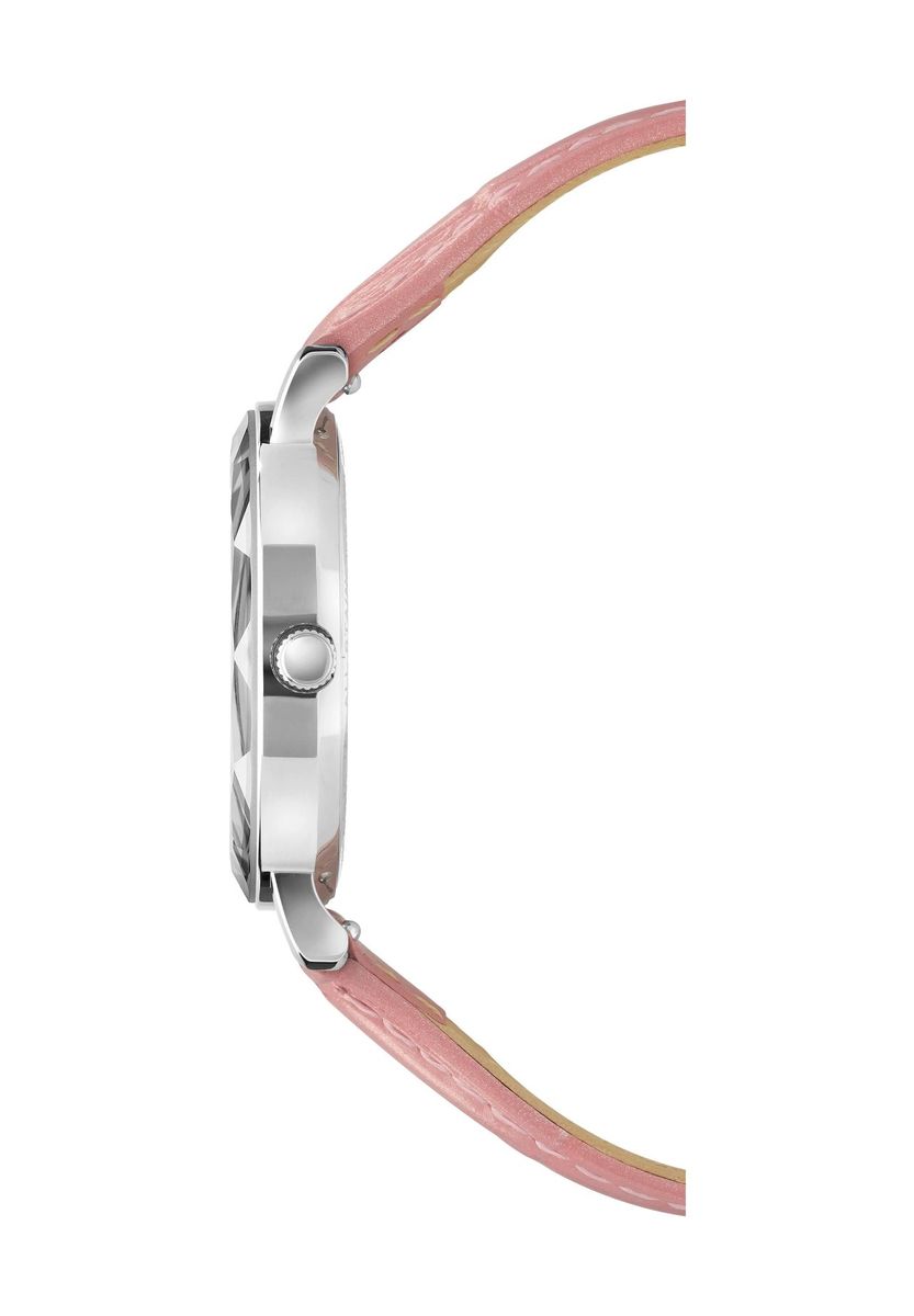 Elegante Damenuhr mit rosa Armband