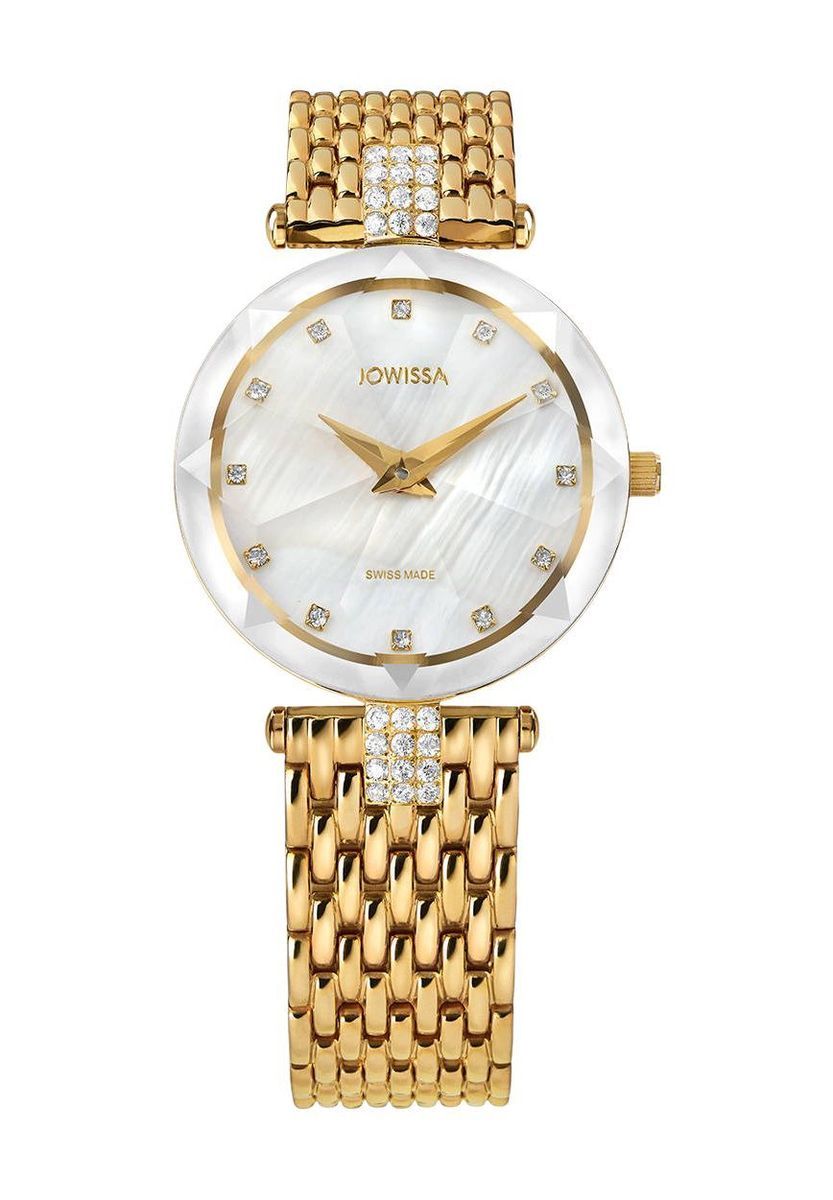 Elegante goldfarbene Damenarmbanduhr