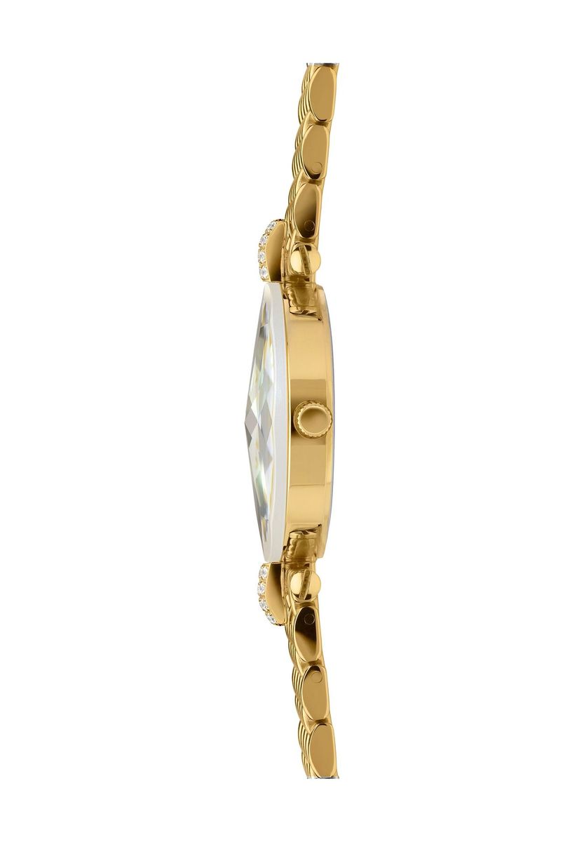 Elegante goldfarbene Damenarmbanduhr