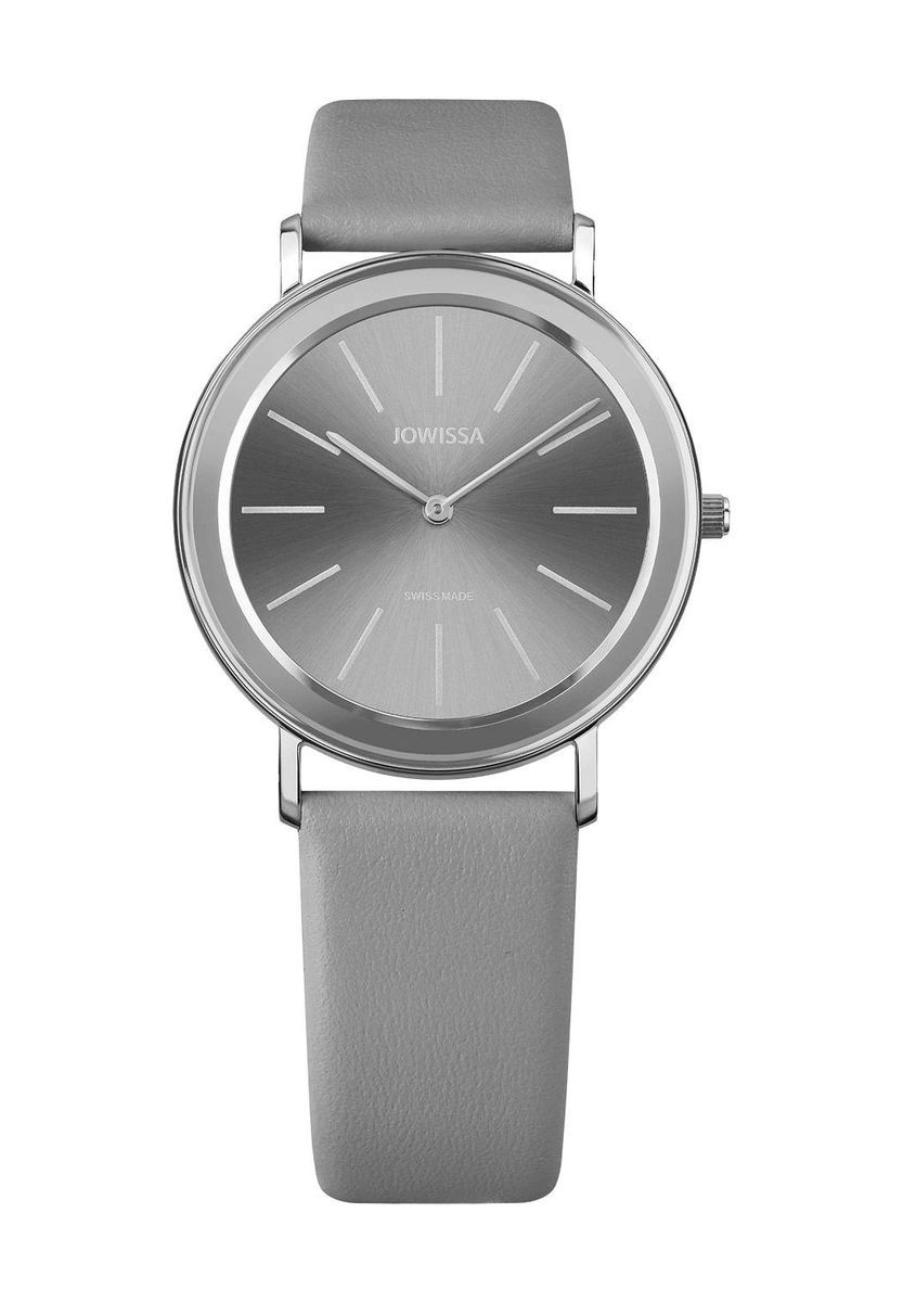 Minimalistische silberfarbene Damenarmbanduhr