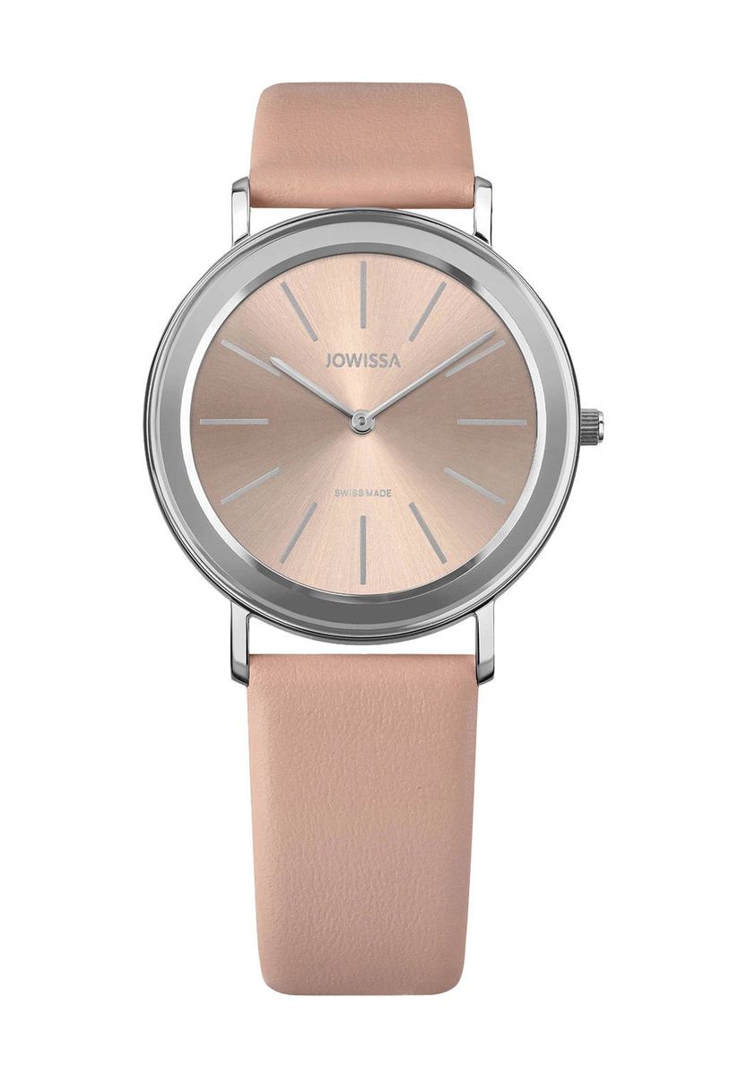 Elegante Silber & Rosa Damenuhr