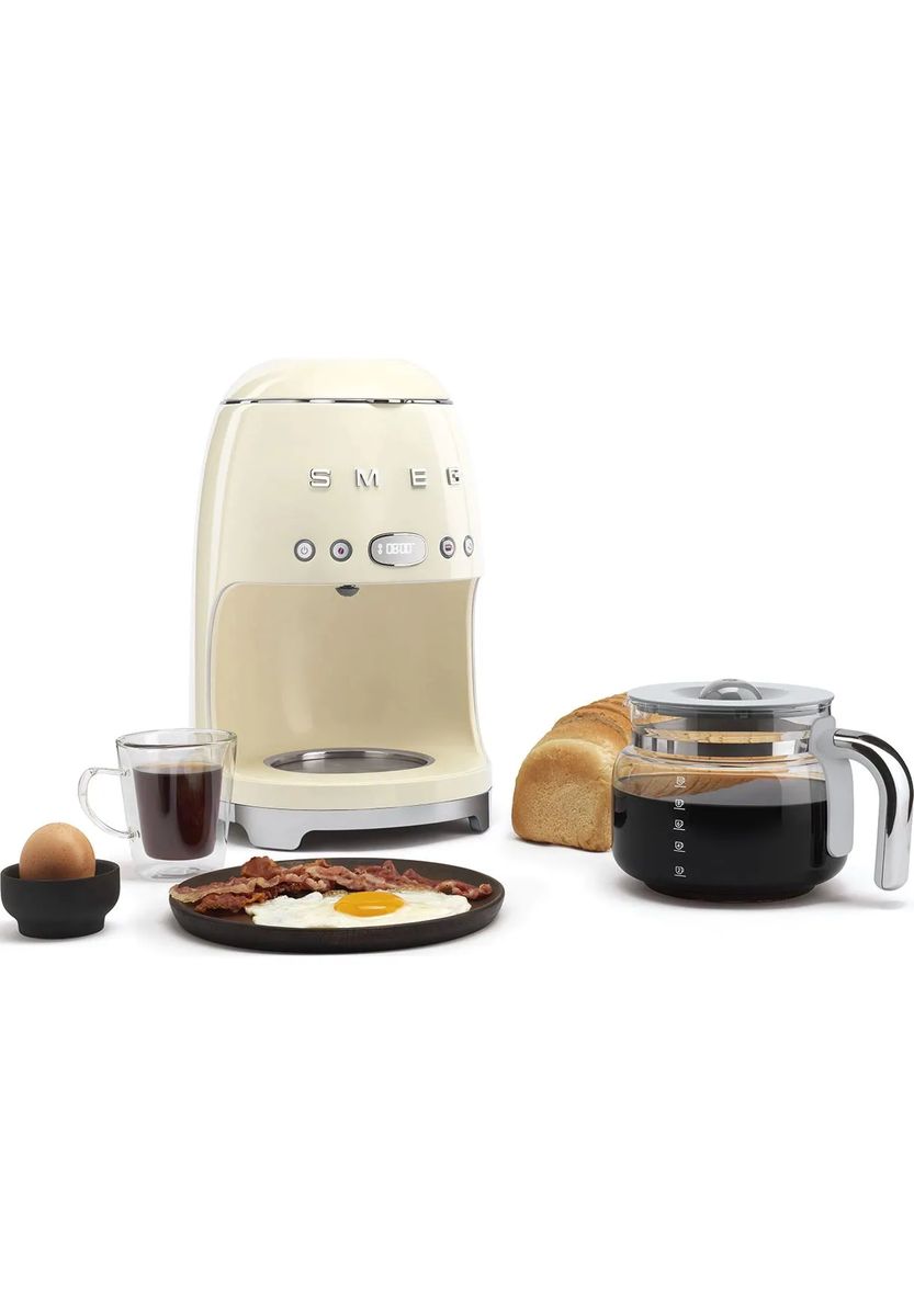 smeg Filter-Kaffeemaschine "DCF02", 1050 Watt, beige, 99
