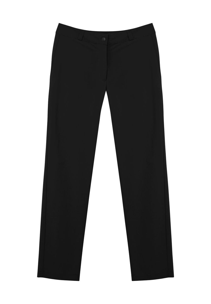 Klassische, gerade geschnittene Hose mit mittelhohem Bund