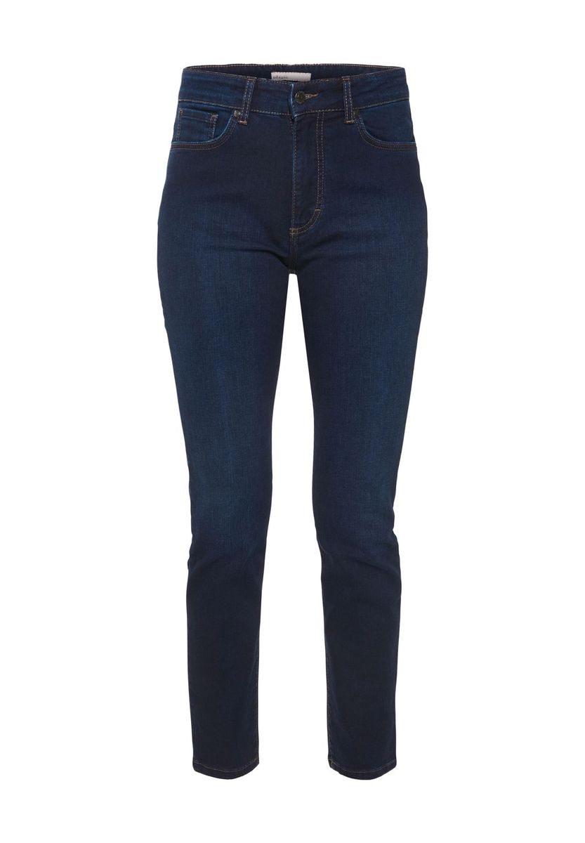 Schmal geschnittene Jeans in dunkler Waschung