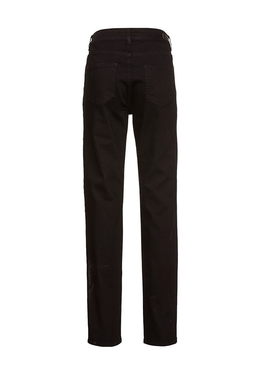 Klassische Straight-Leg Jeans aus schwarzem Denim