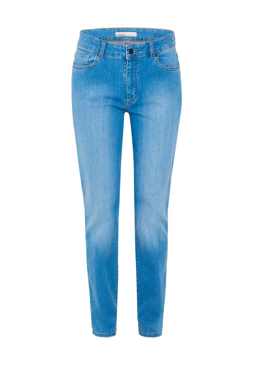 Gerade geschnittene Jeans aus mittelwasch Denim