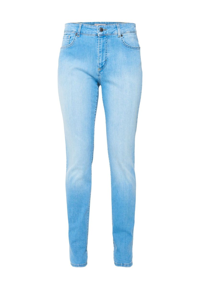 Schmal geschnittene Jeans mit heller Waschung